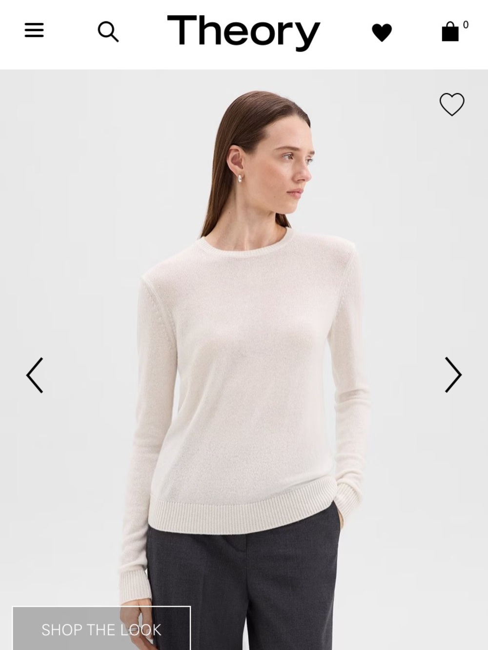 Theory Kaylenna Cashmere Crewneck Sweater